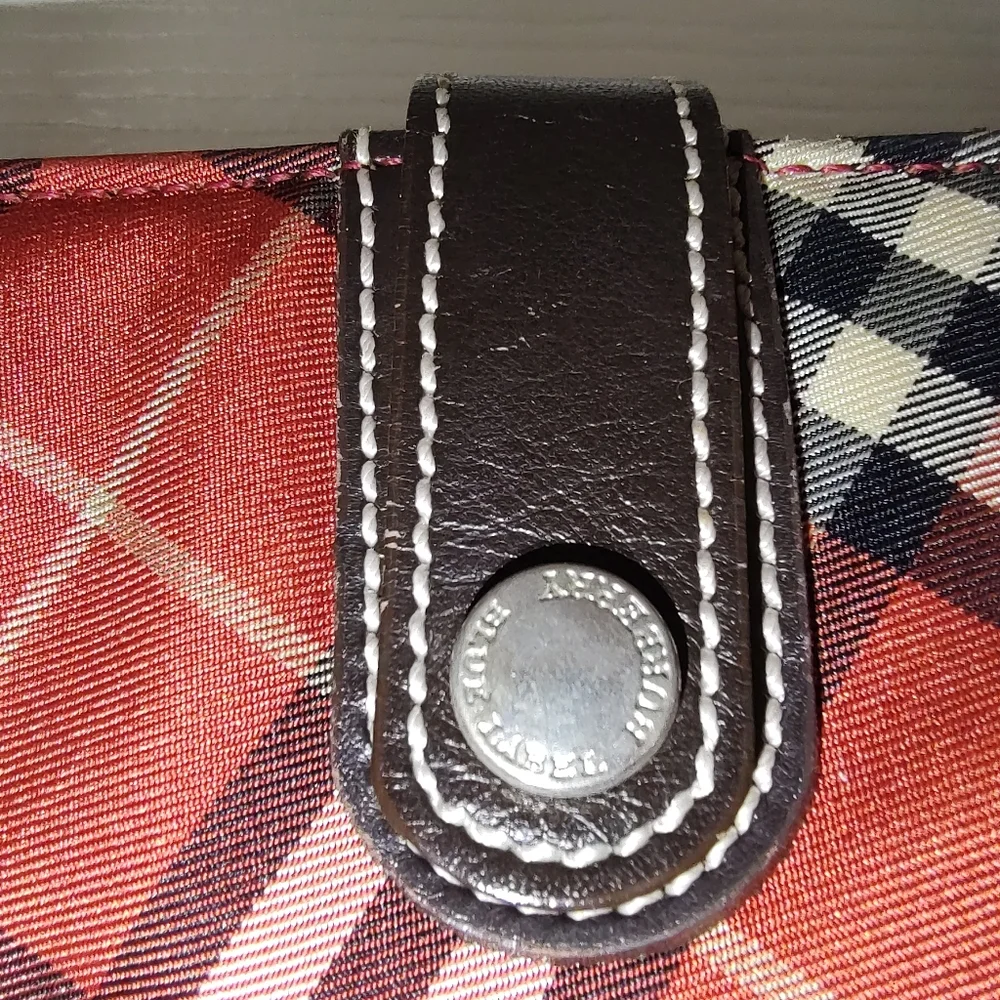 Burberry Red Plaid Tote Bag - Picture 6 of 11